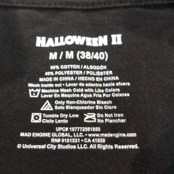 Halloween II Michael Myers “Here to Crash the Party” Graphic Tee Black – Size M - Picture 5 of 6